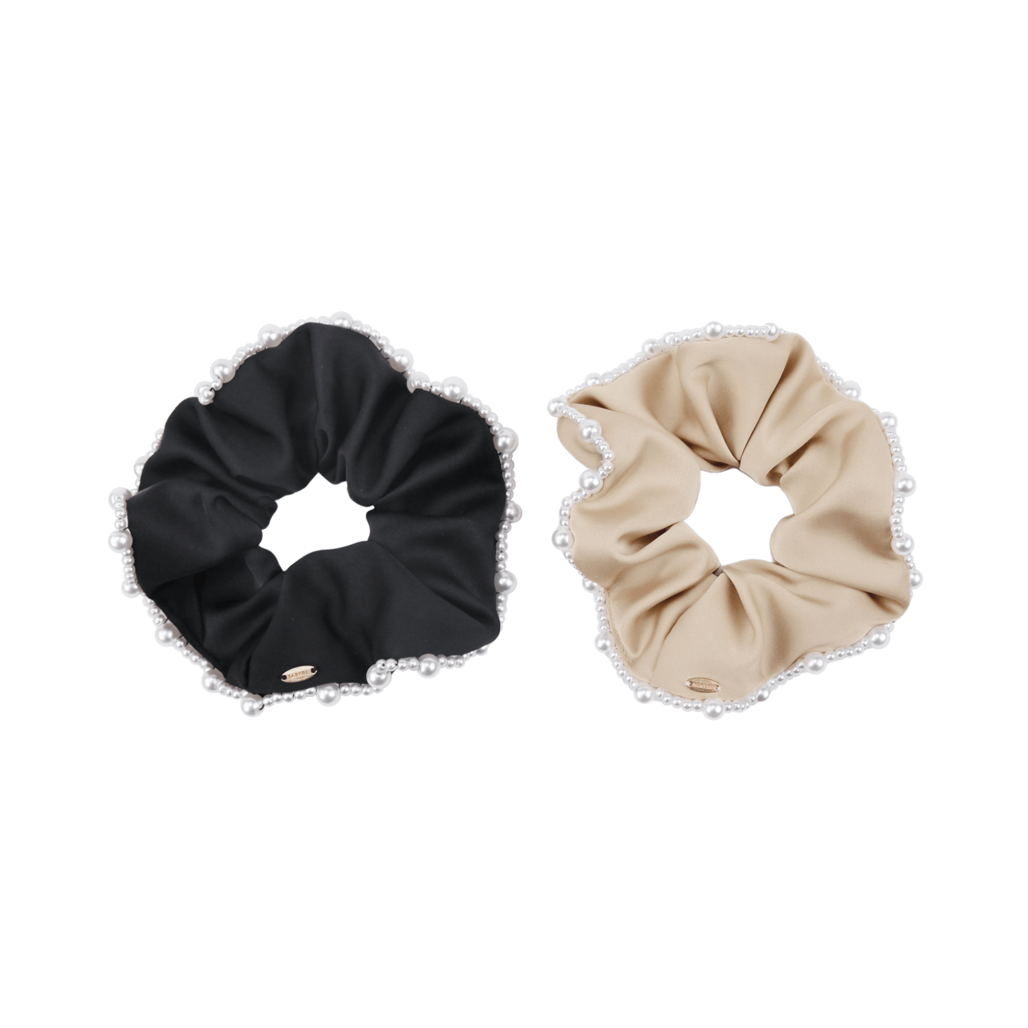 Satin Pearl Large Scrunchie (Segmented & 1 Strand)