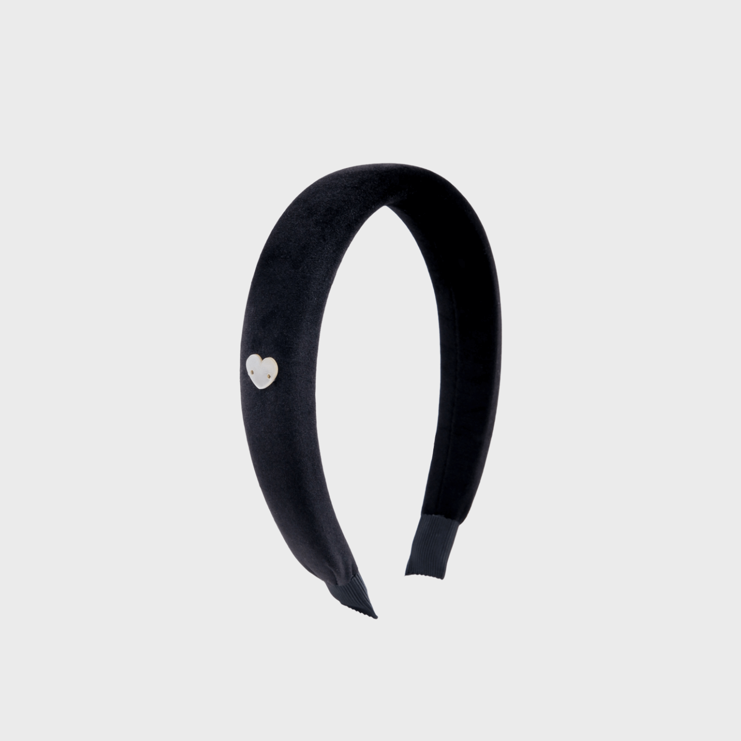 Velvet Shell Wide Headband (Simple & Heart)