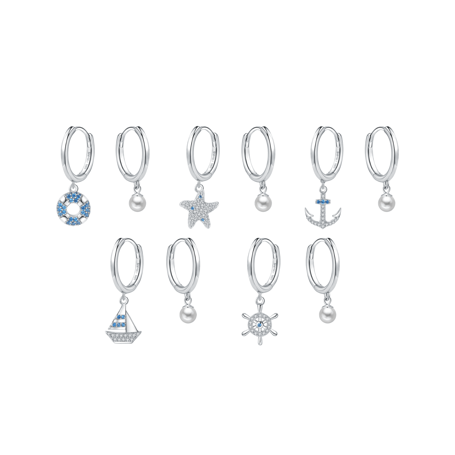Little Ocean Asymmetric Earrings