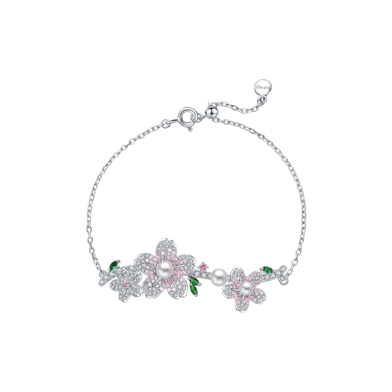 Cherry Blossom Pave Bracelet