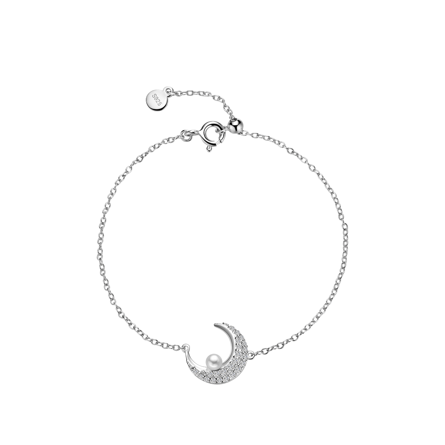 Moon Pave Bracelet