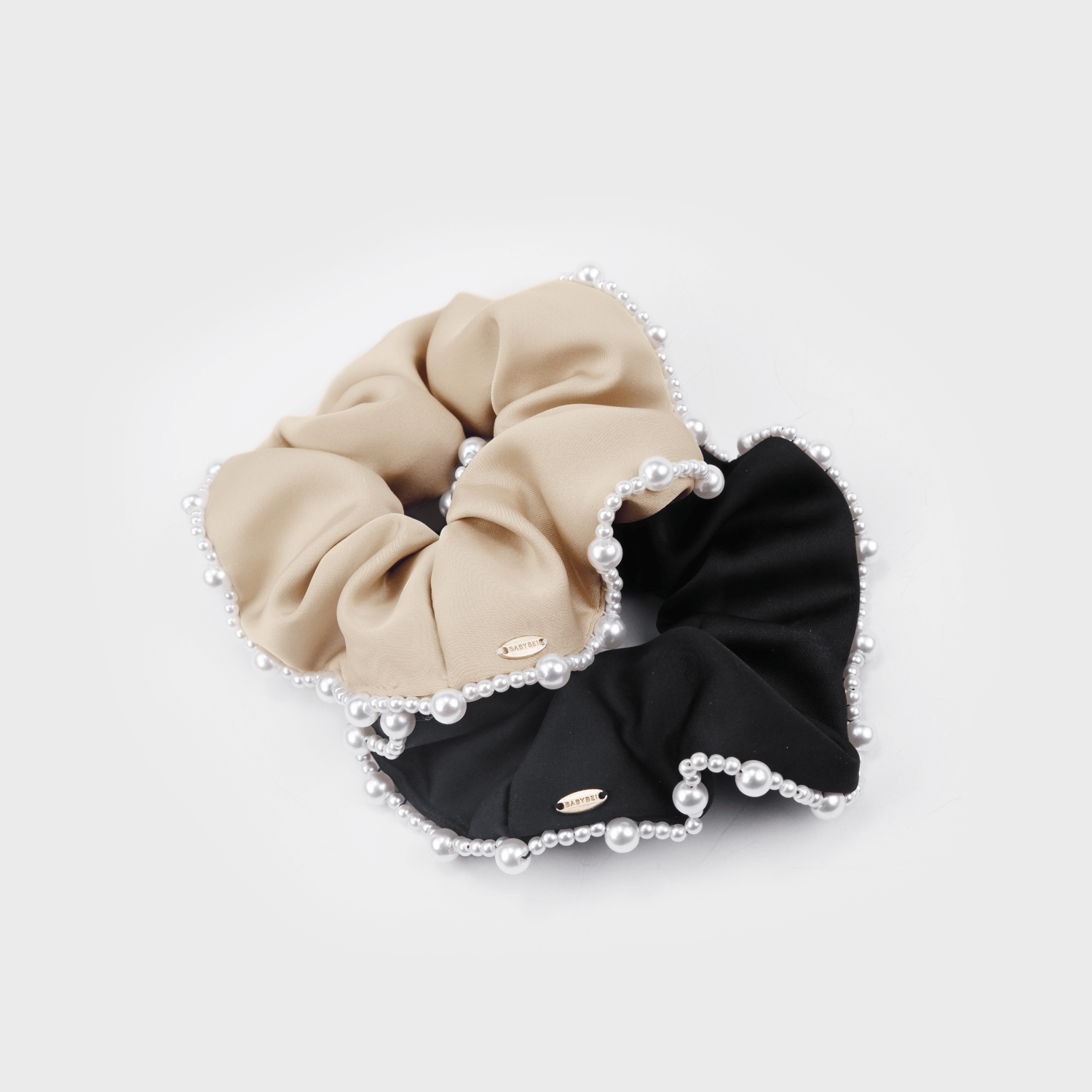 Satin Pearl Large Scrunchie (Segmented & 1 Strand)