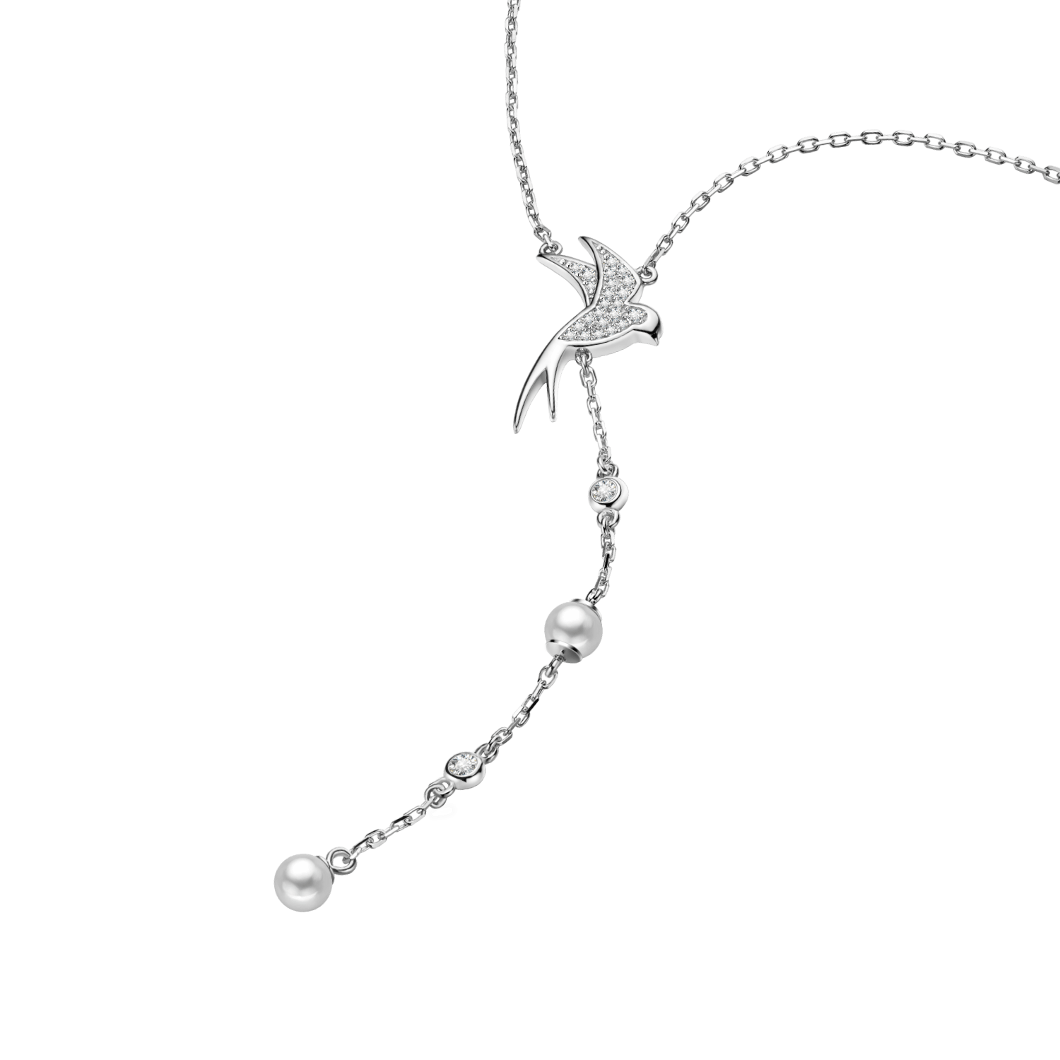Swallow Lariat Necklace