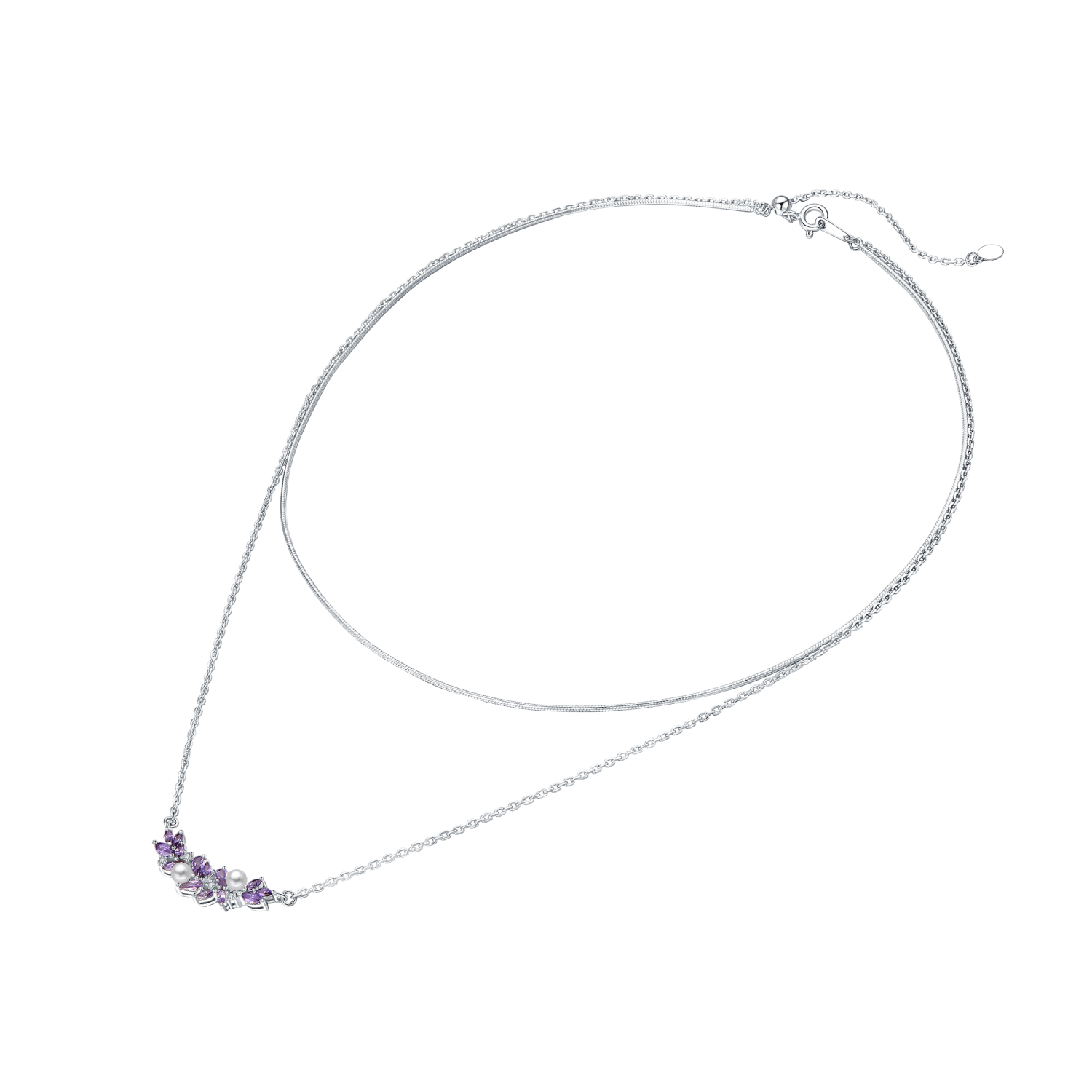 Lavender Layered Necklace