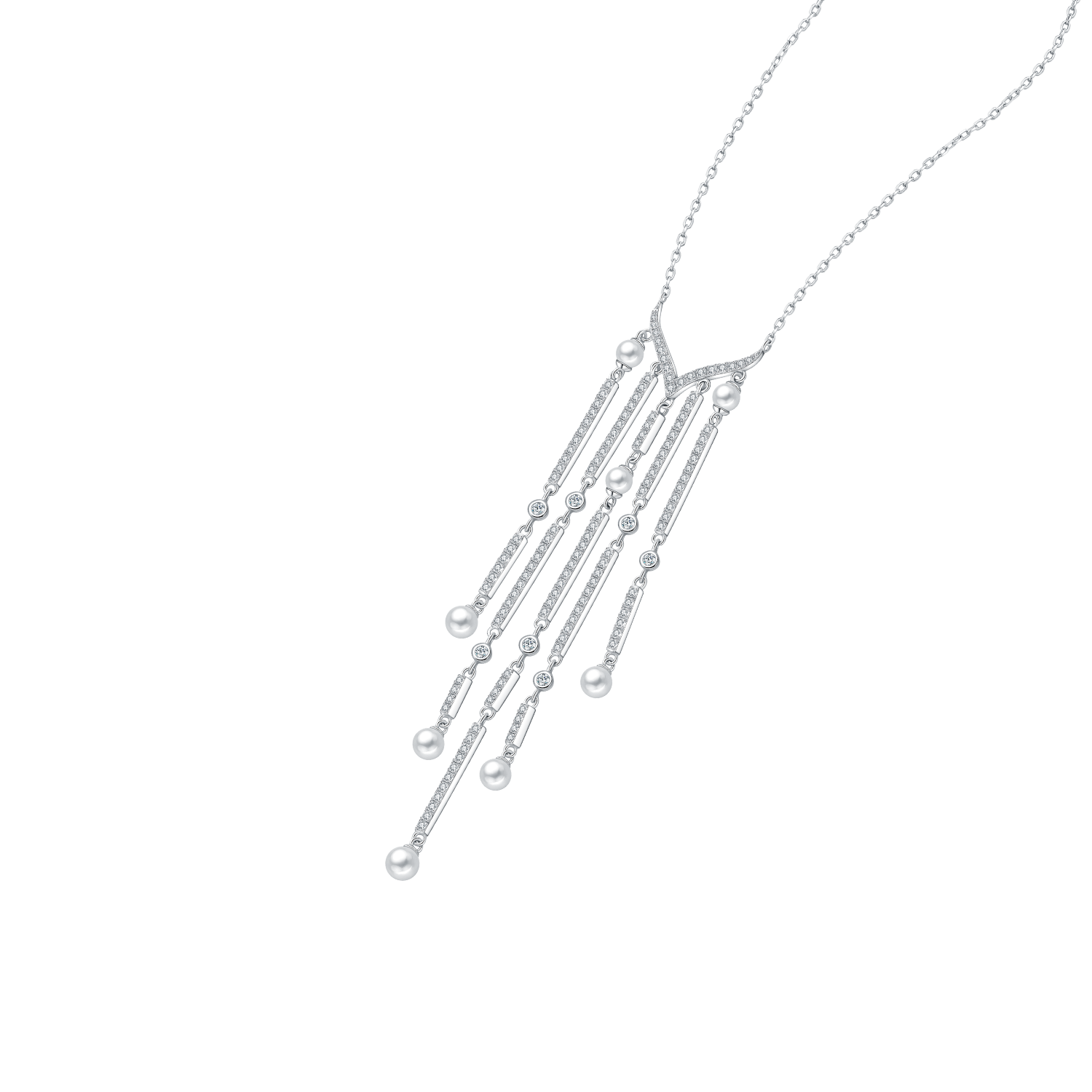 Waterfall Lariat Necklace