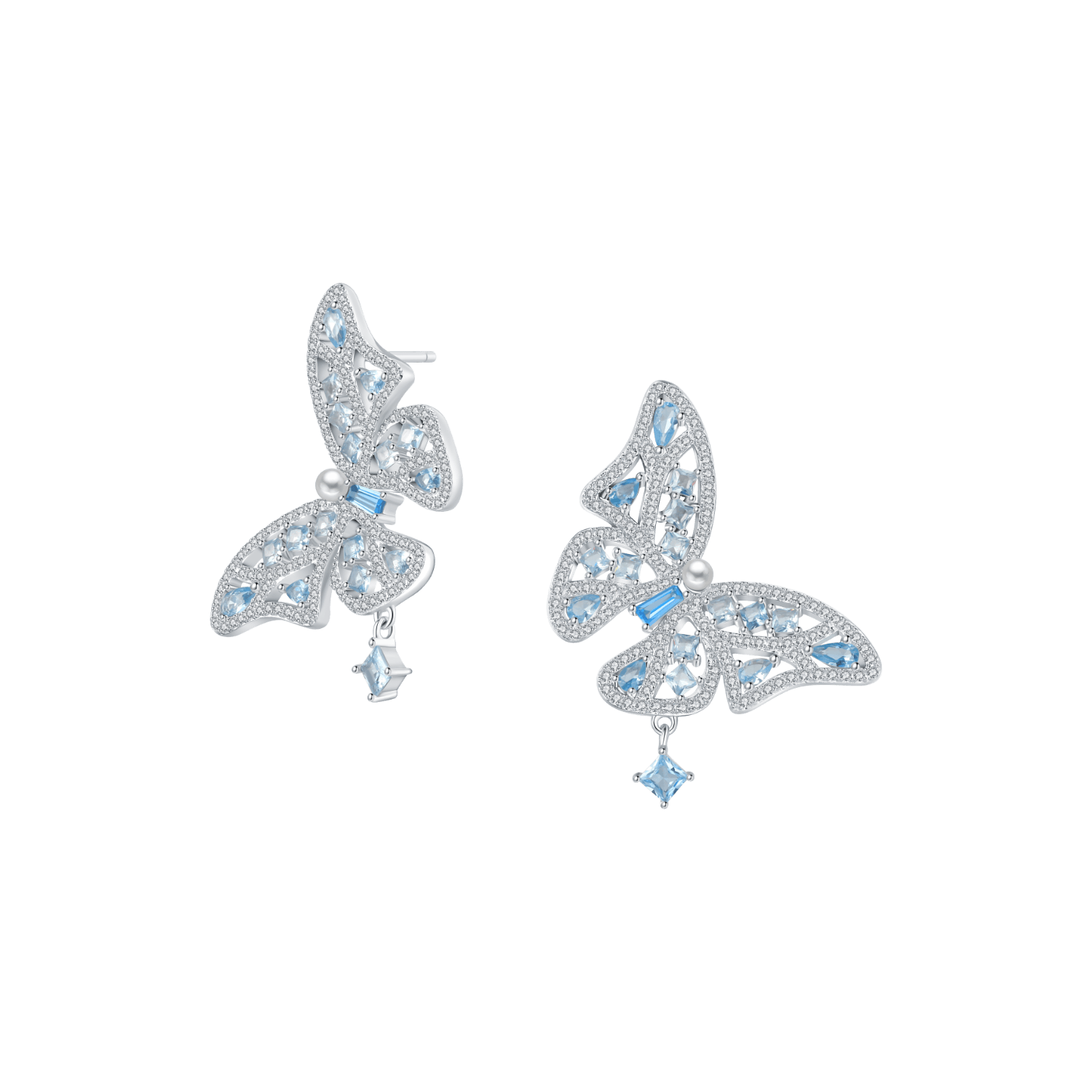 Colorful Butterfly Stud Earrings