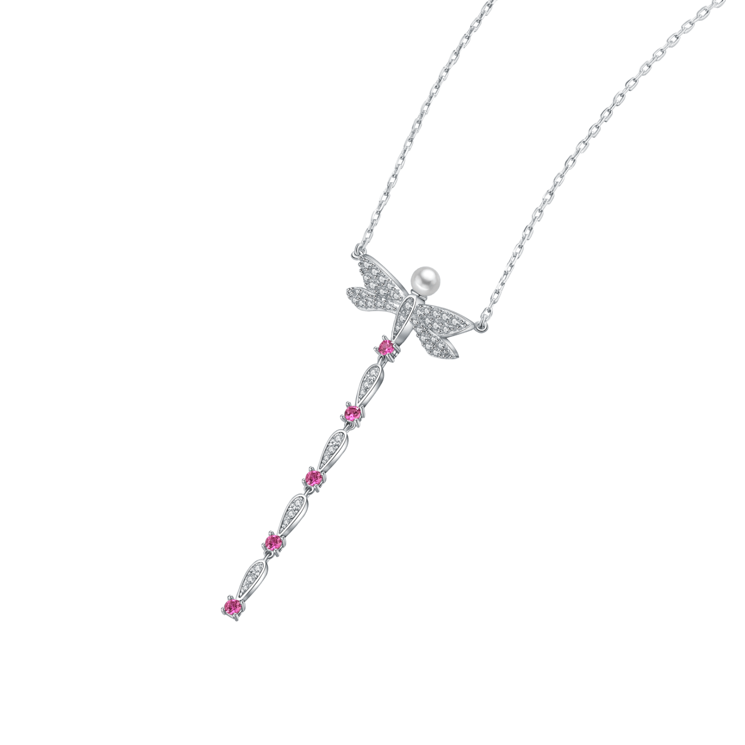 Dragonfly Lariat Necklace