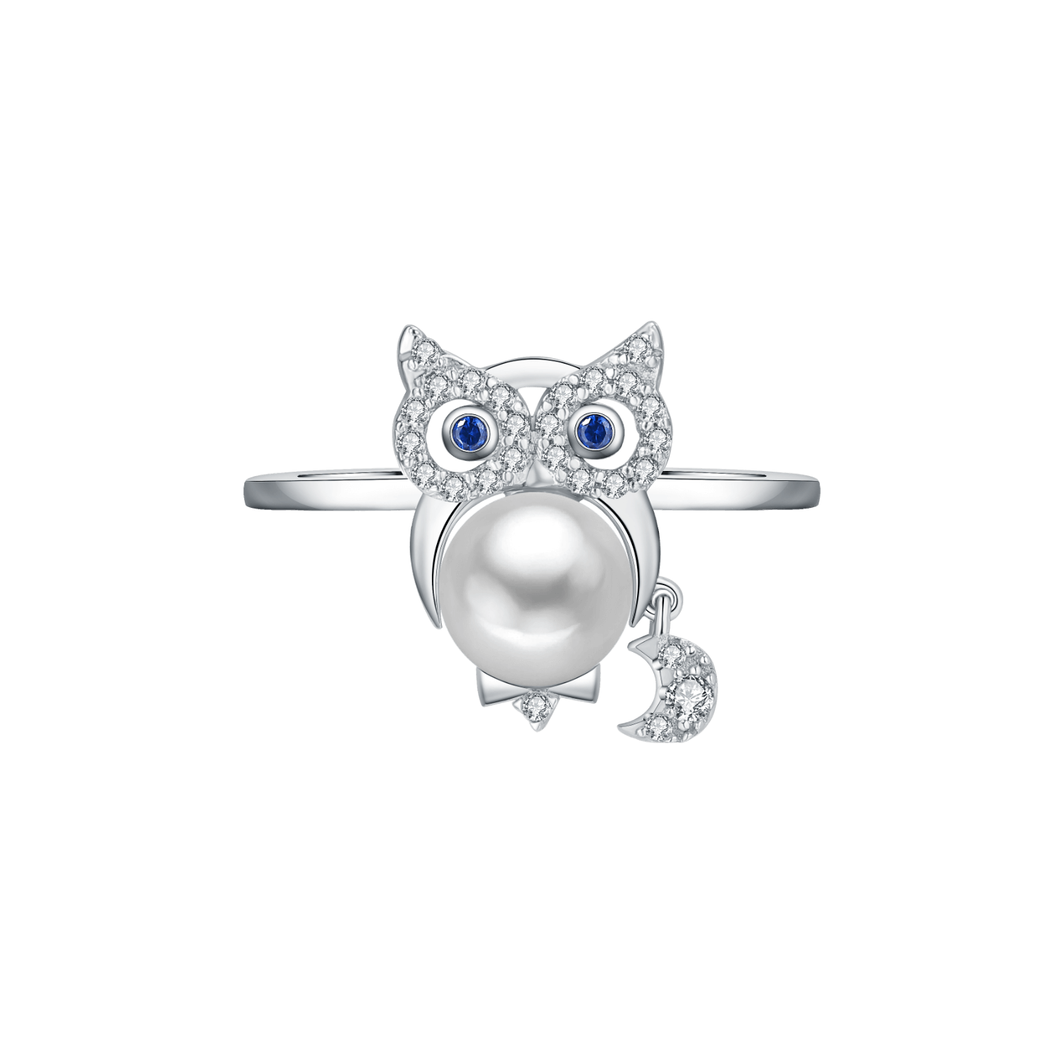 Owl Pave Ring