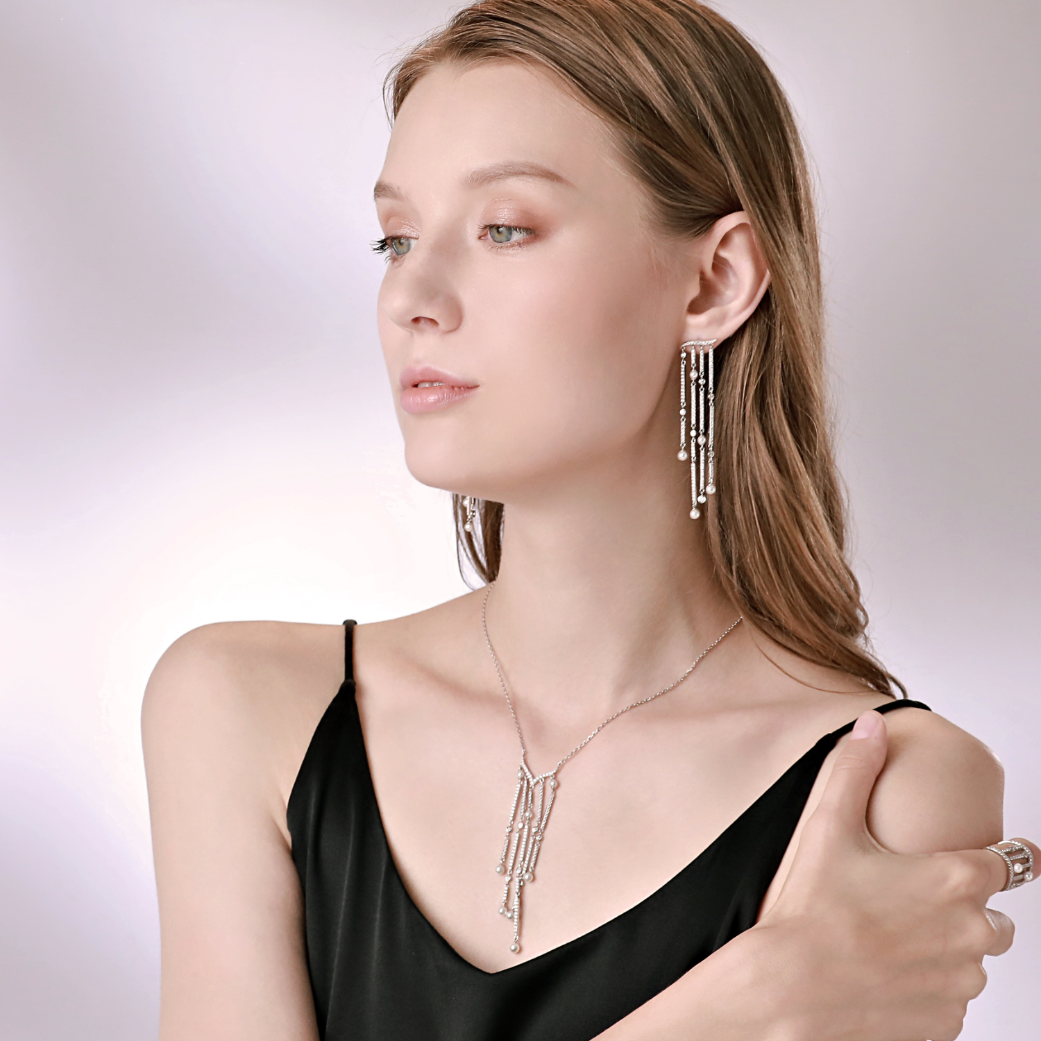 Waterfall Lariat Necklace
