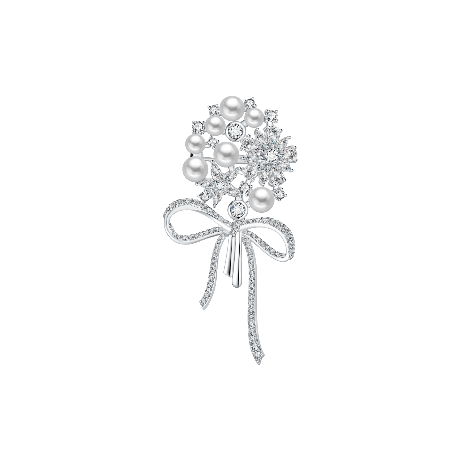 Bouquet Pave Brooch