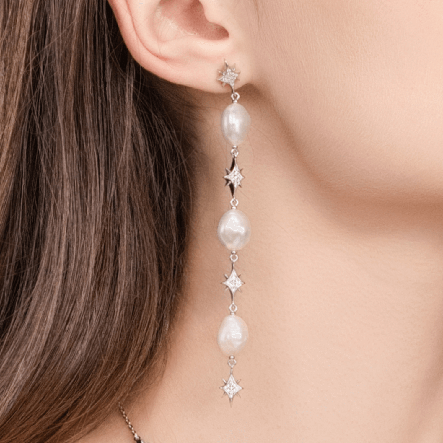 Star Light Drop Earrings