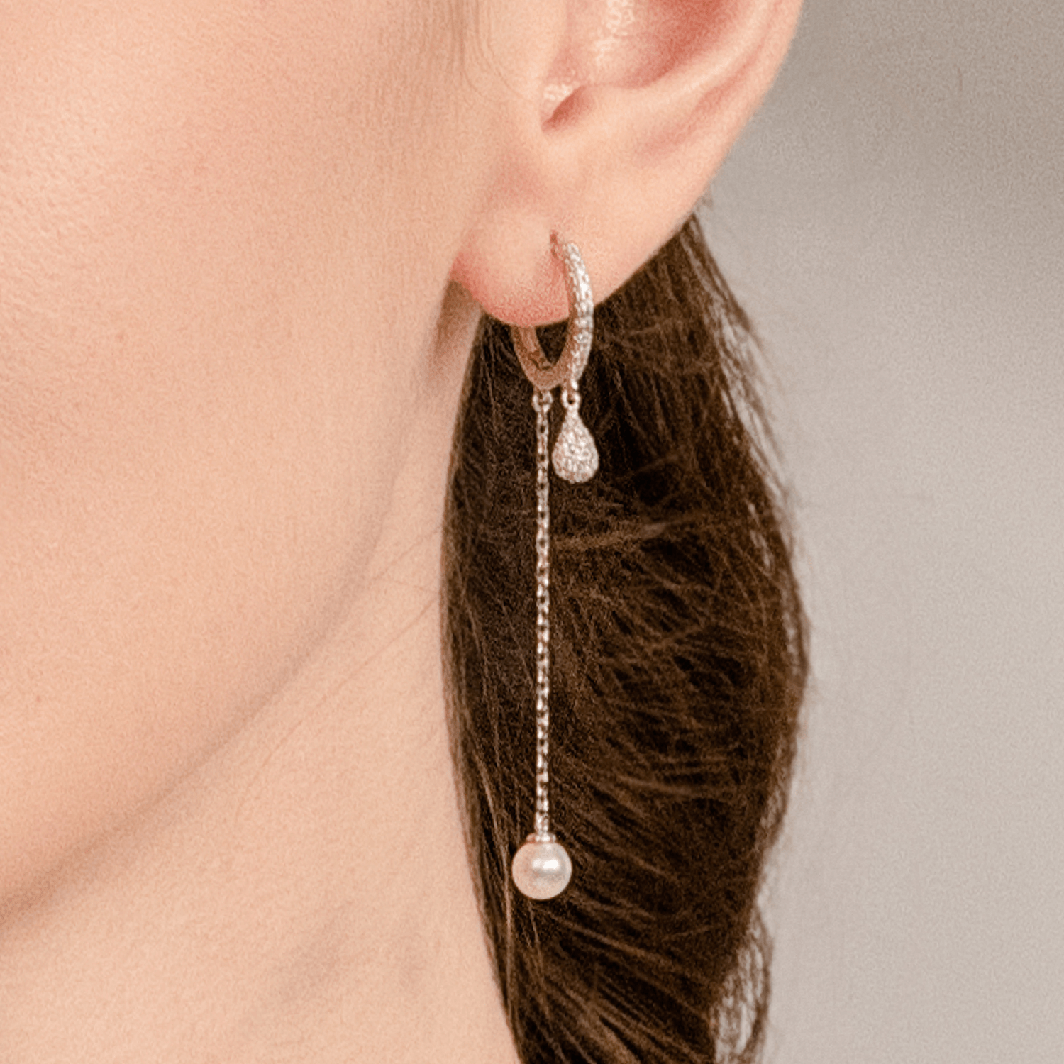 Water Drop Huggie Earrings