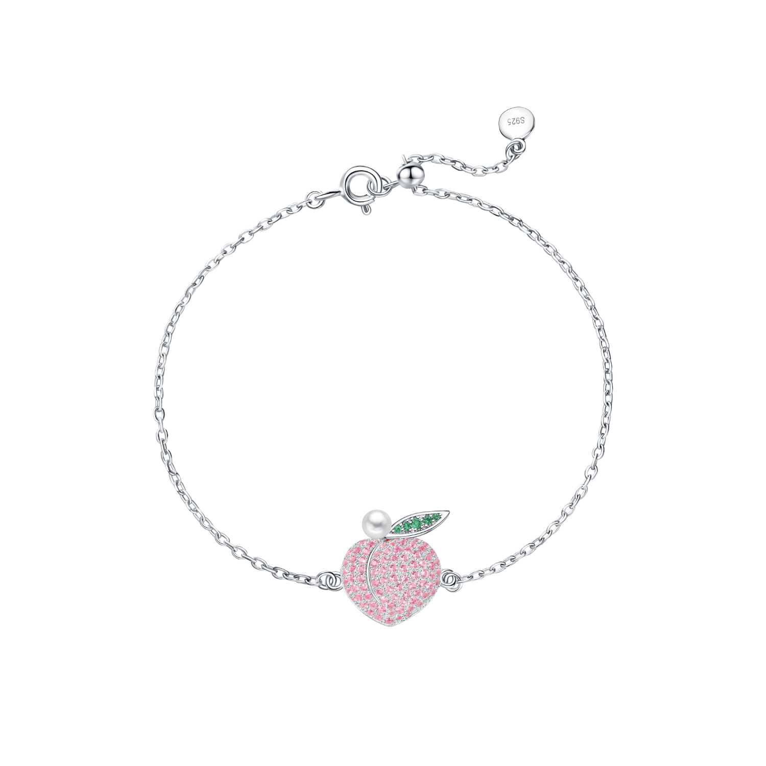Peach Pave Bracelet