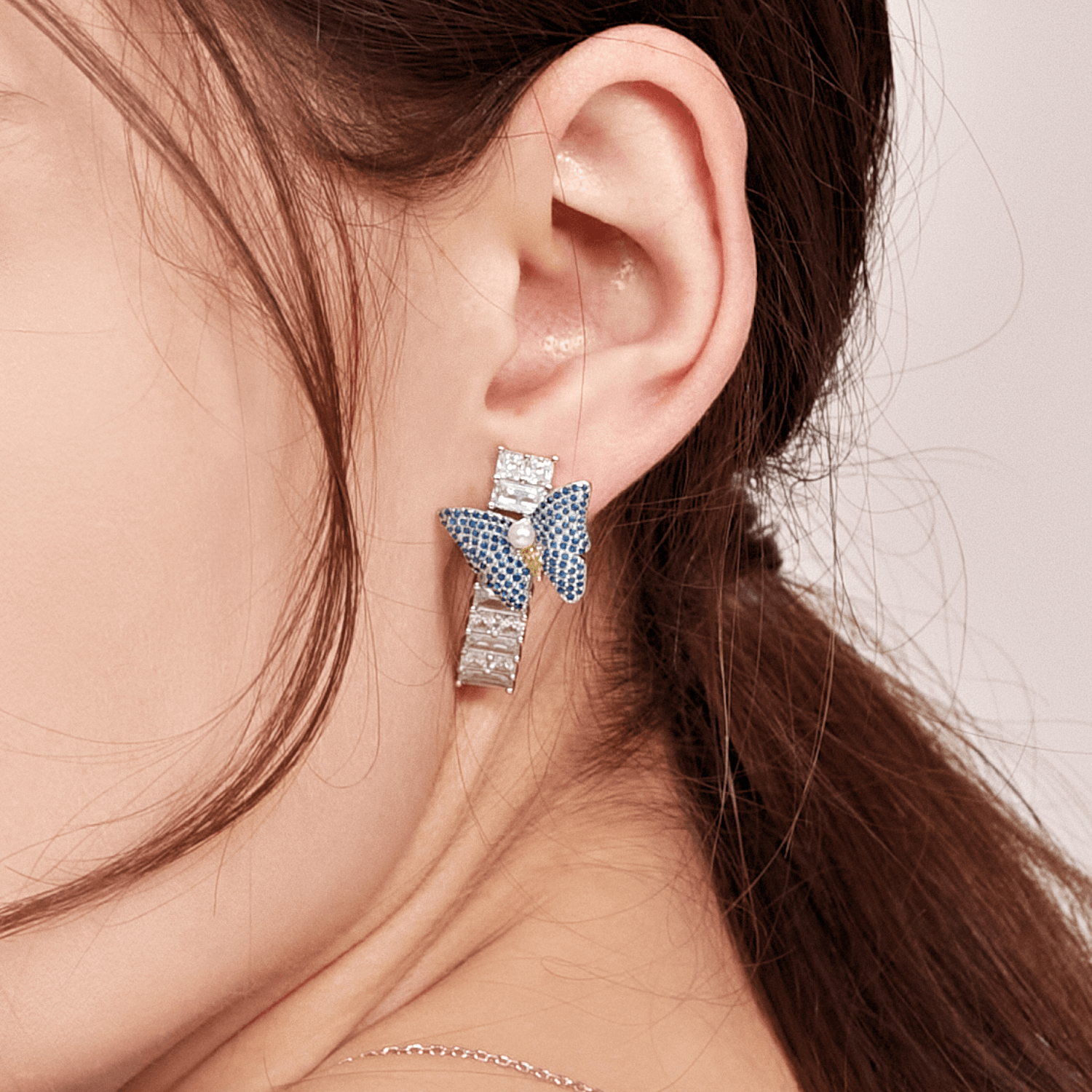 Colorful Butterfly Asymmetric Earrings