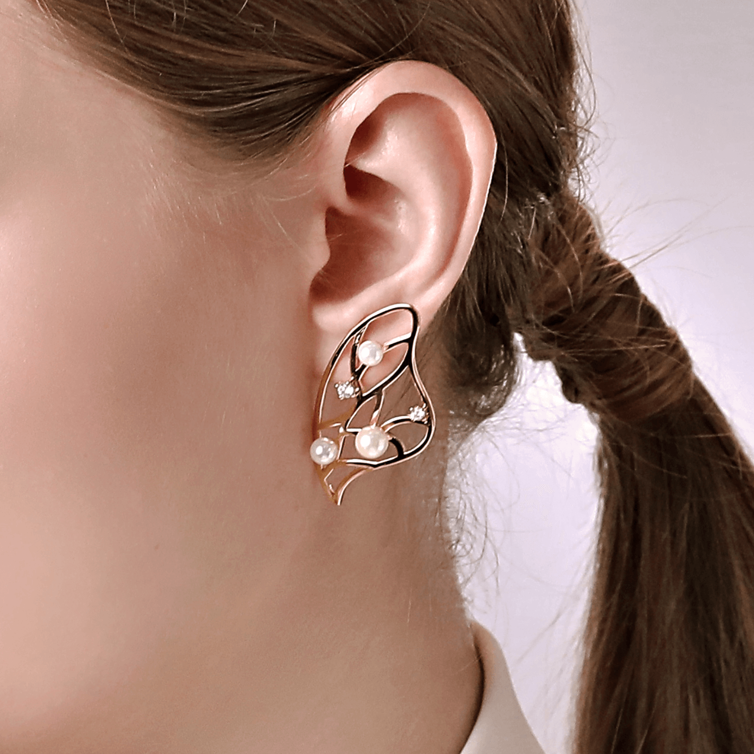 Butterfly Asymmetric Earrings