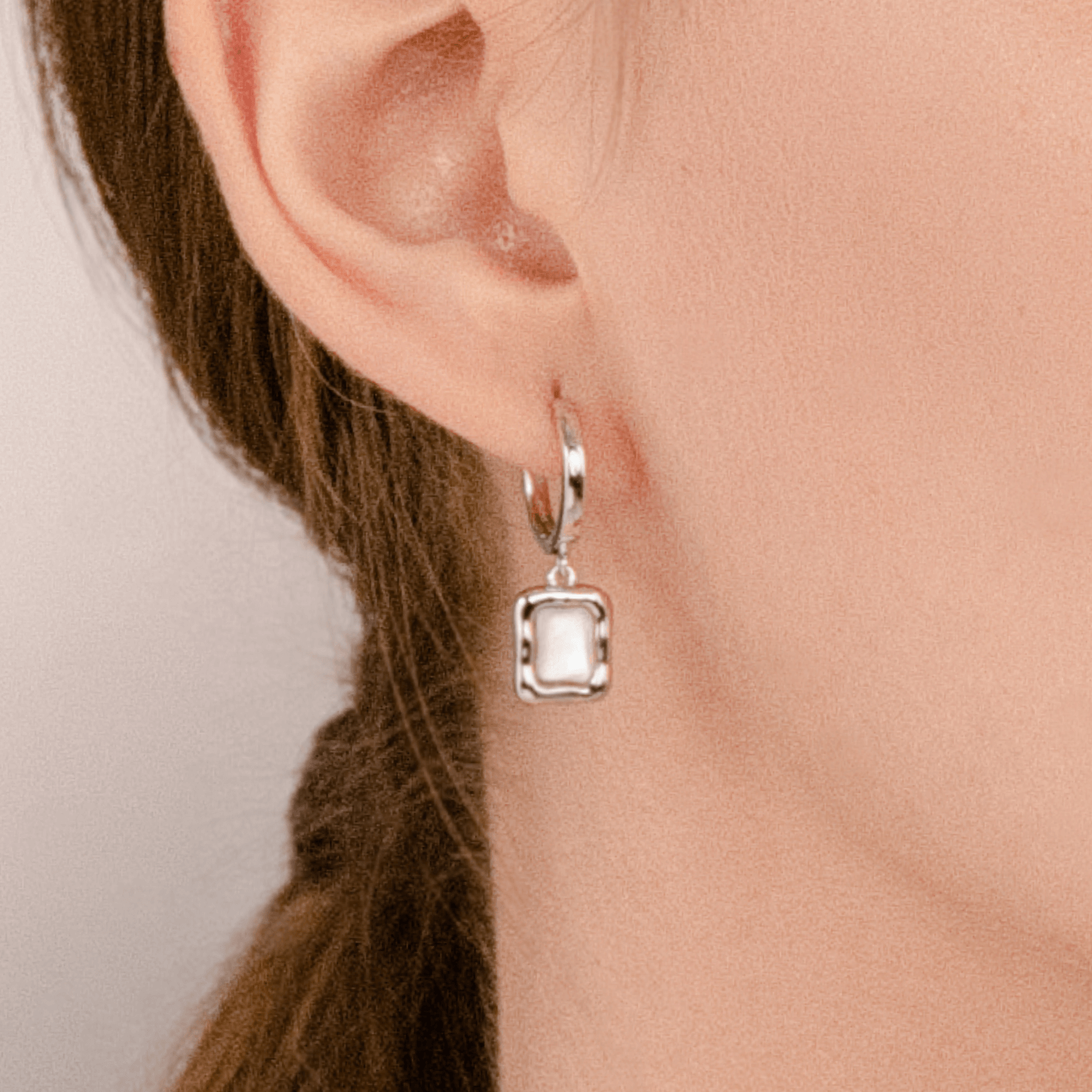 Little Tofu Huggie Earrings