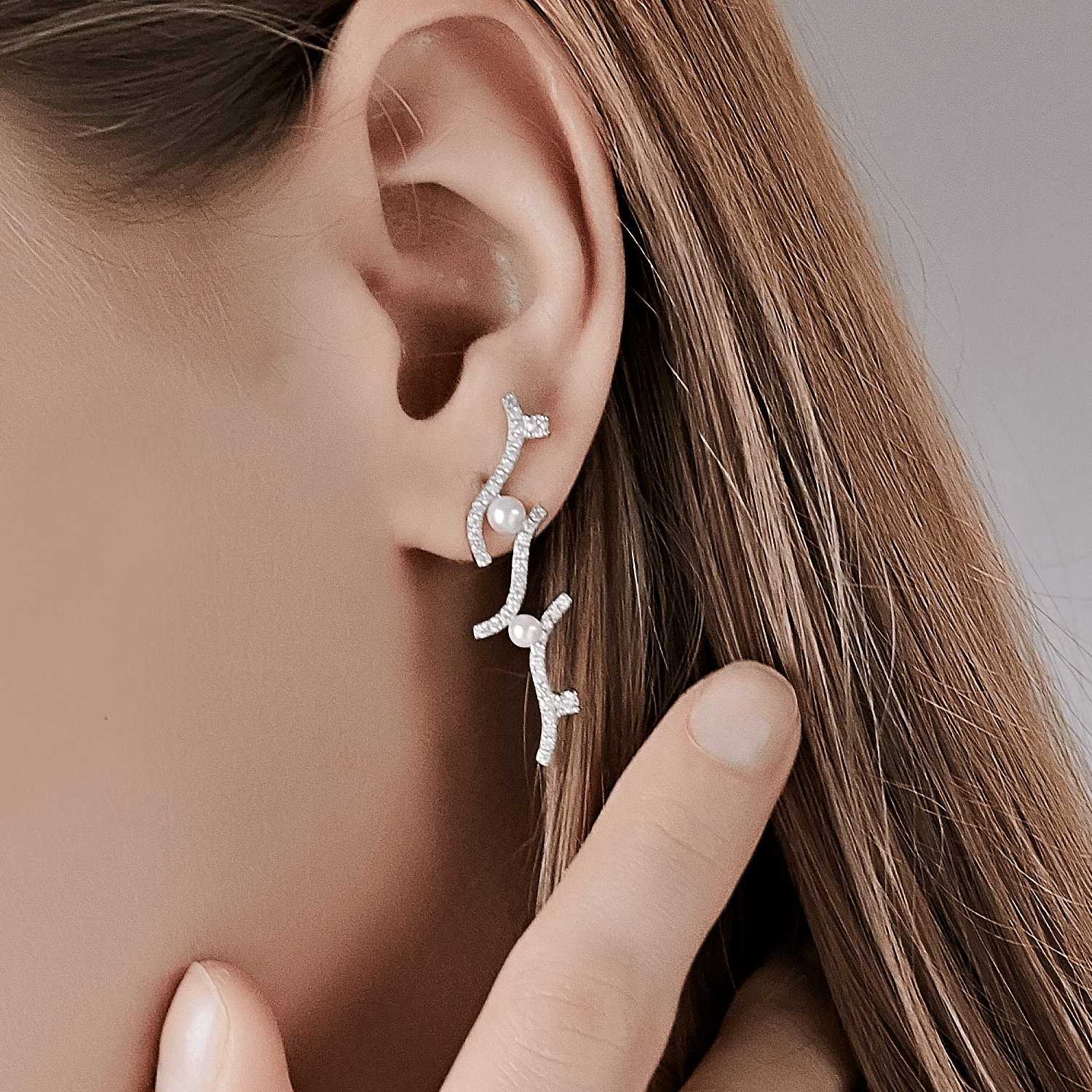 Coral Stud Earrings