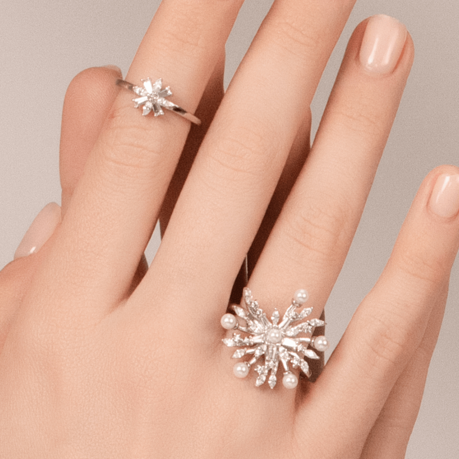 Dandelion Ring Set