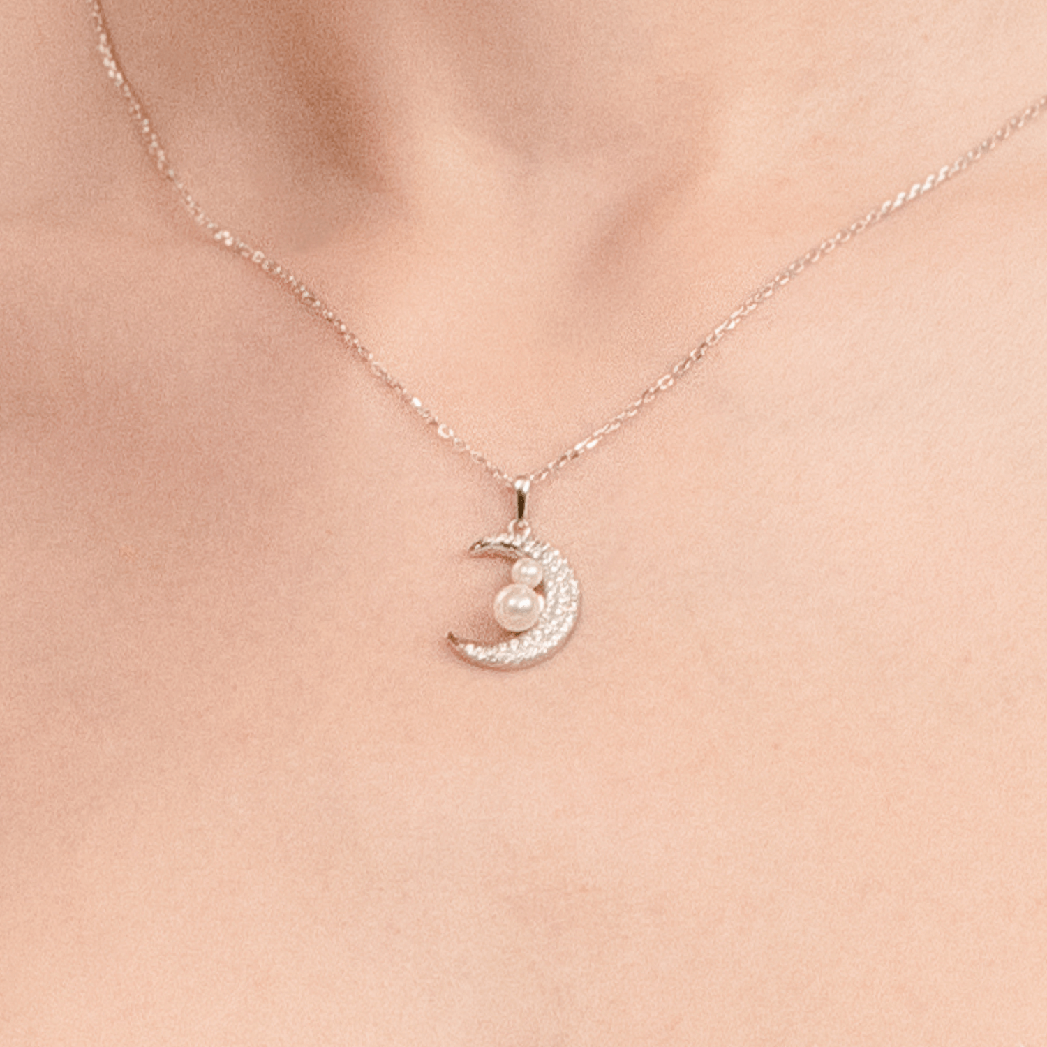 Moon Pendant Necklace