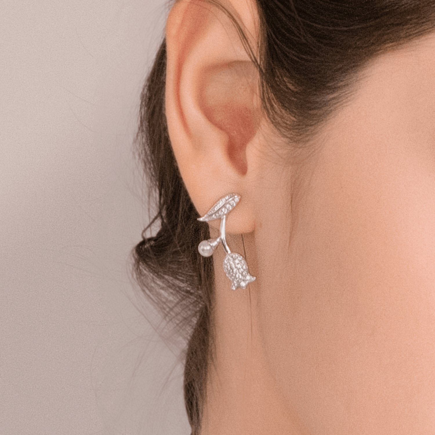 Lily Of The Valley Stud Earrings