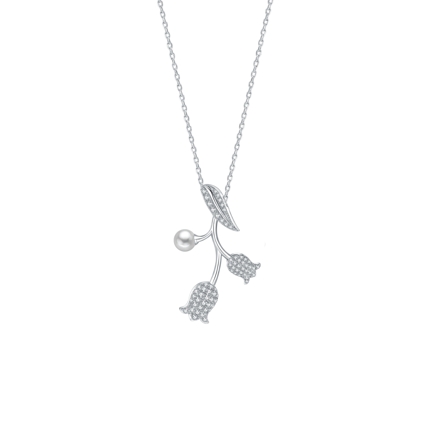 Lily Of The Valley Pendant Necklace