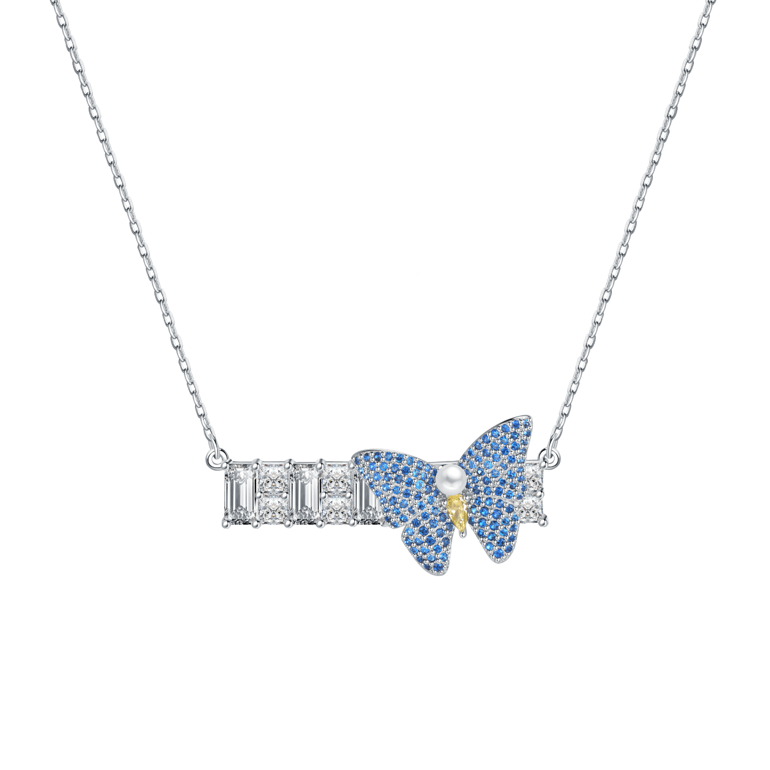 Colorful Butterfly Pendant Necklace