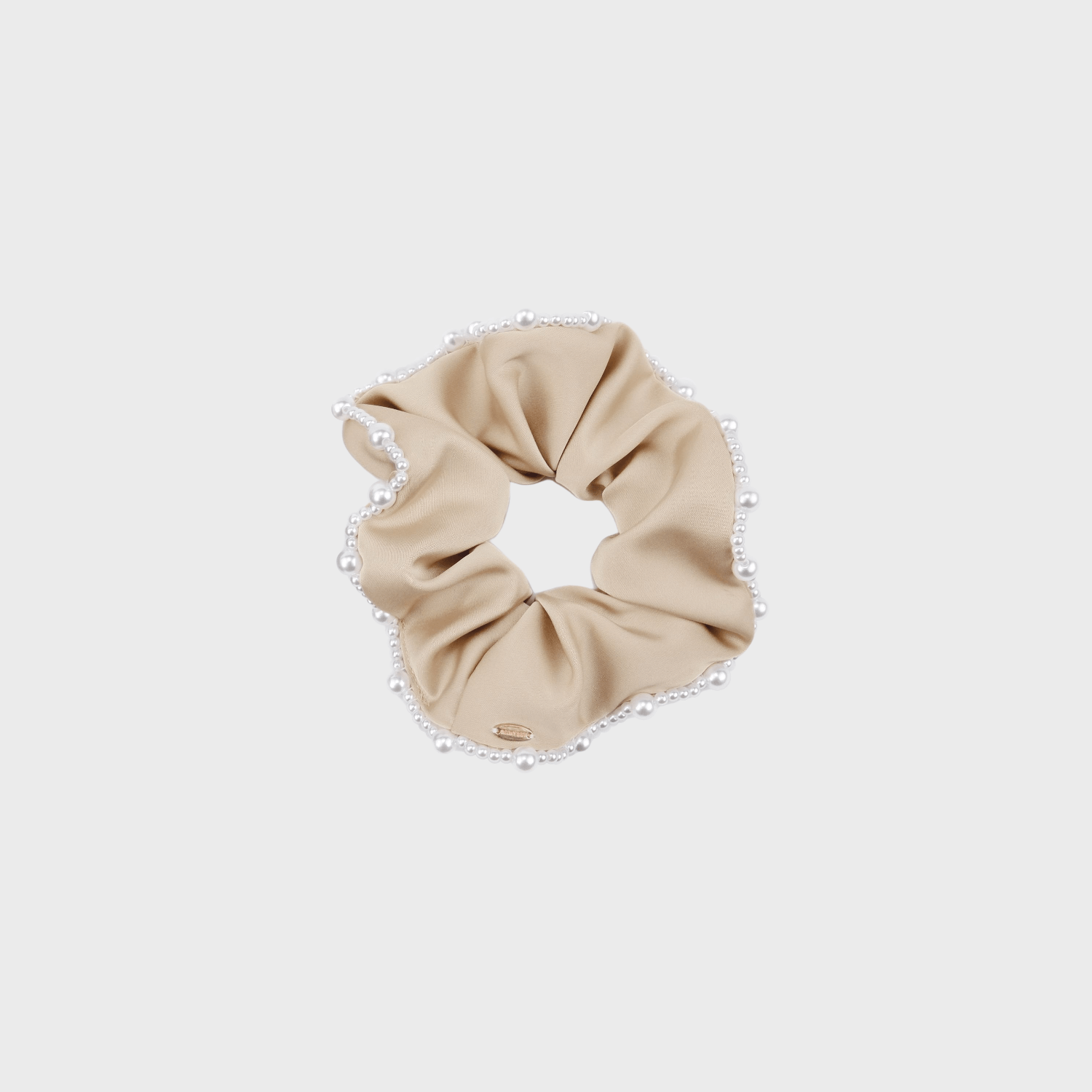 Satin Pearl Large Scrunchie (Segmented & 1 Strand)