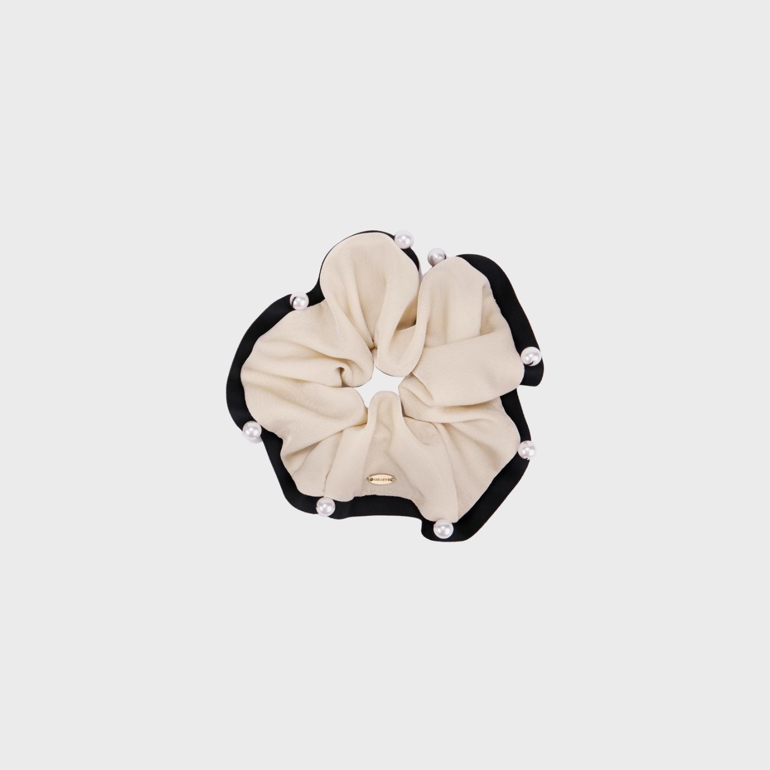 Soft Pearl Large Scrunchie (Color-blocked & Scattered)